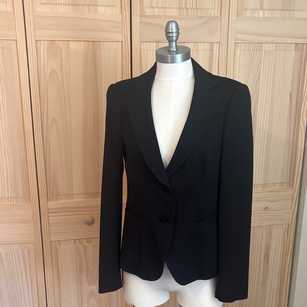 Emporio Armani Black Women's Tailored Blazer Jacket